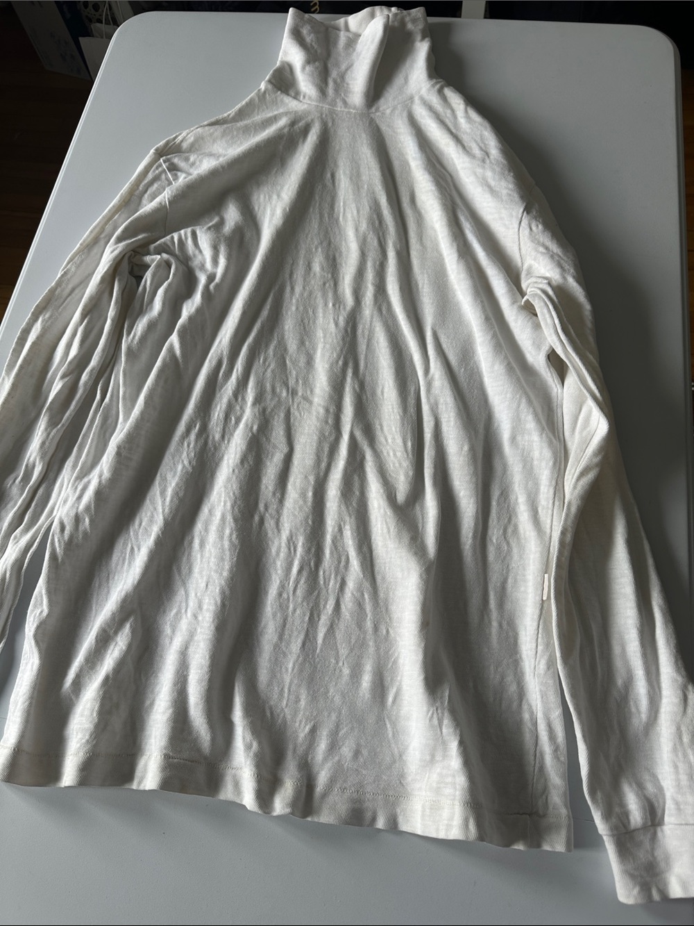 Aime Leon Dore White High-Neck Long-Sleeve Pullover